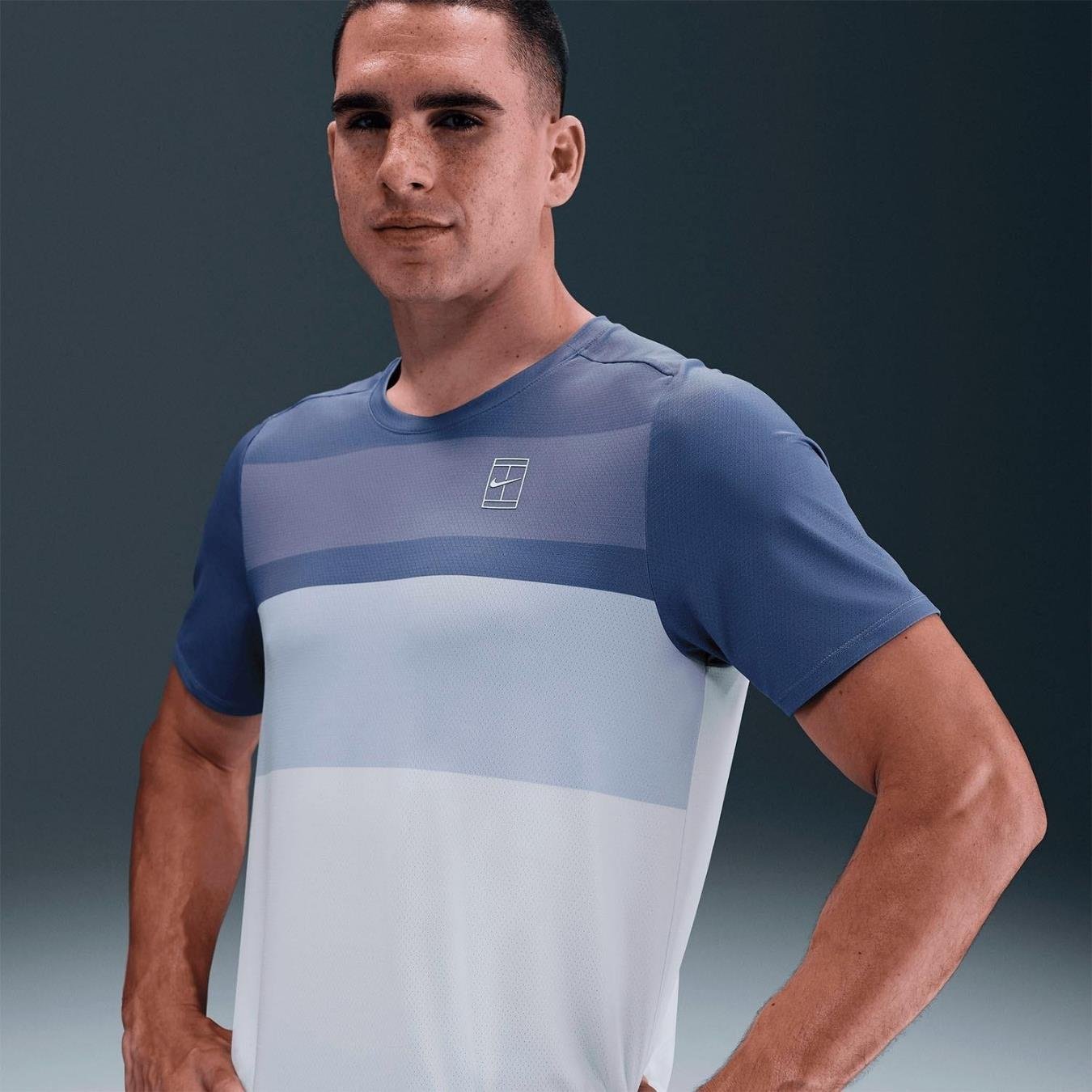 NikeCourt Advantage Tenis T-Shirt - Lacivert