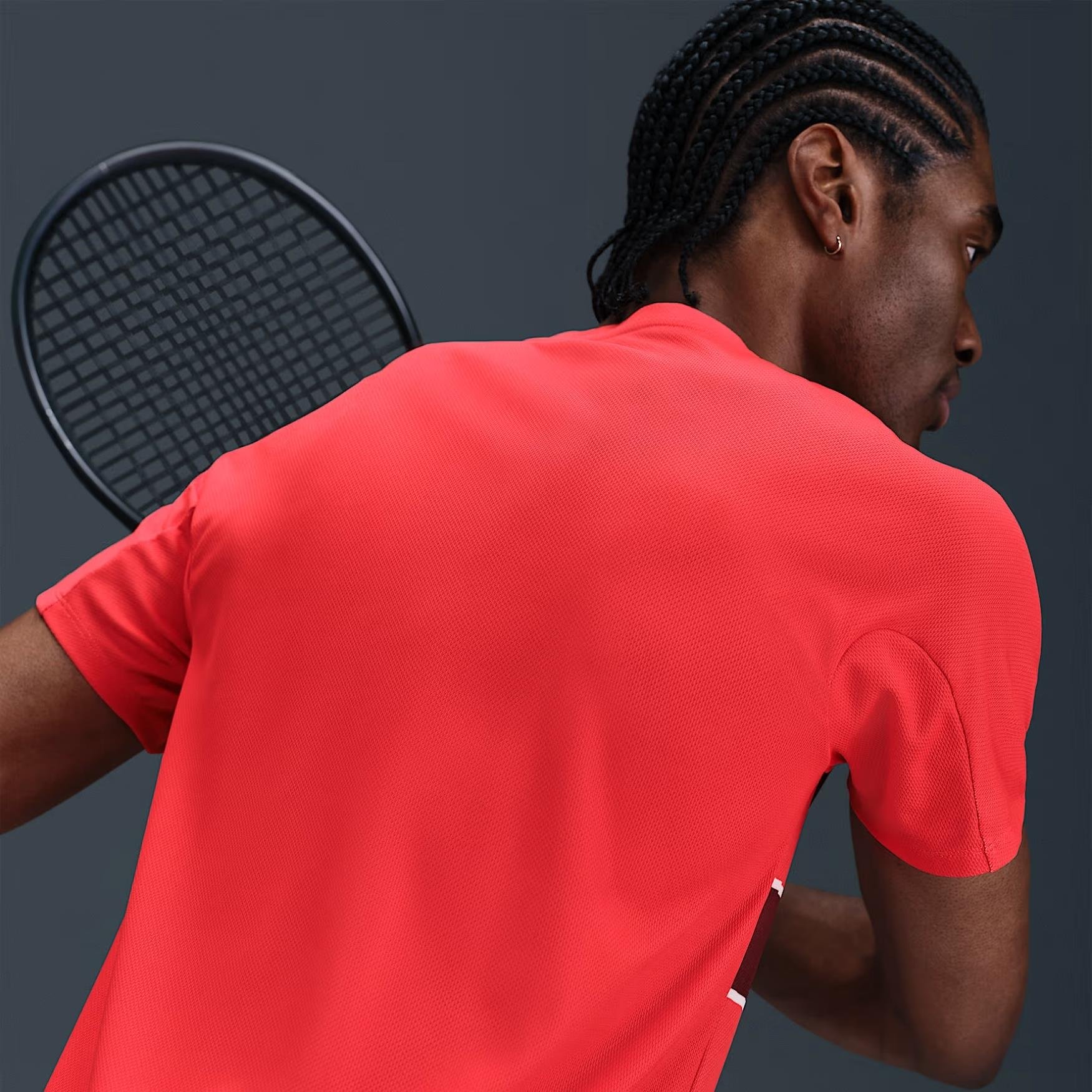 NikeCourt Slam Dri-FIT ADV Erkek Tişört - Kırmızı