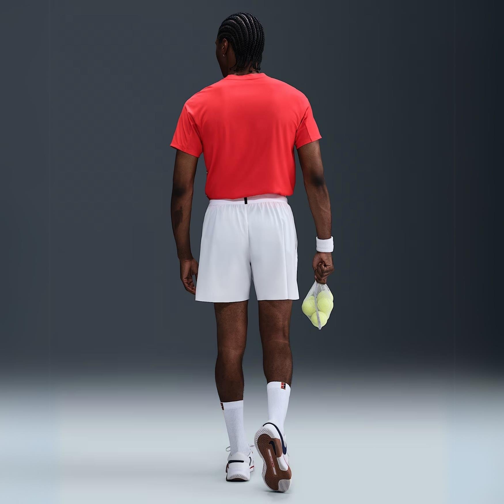 NikeCourt Slam Dri-FIT ADV Erkek Tişört - Kırmızı