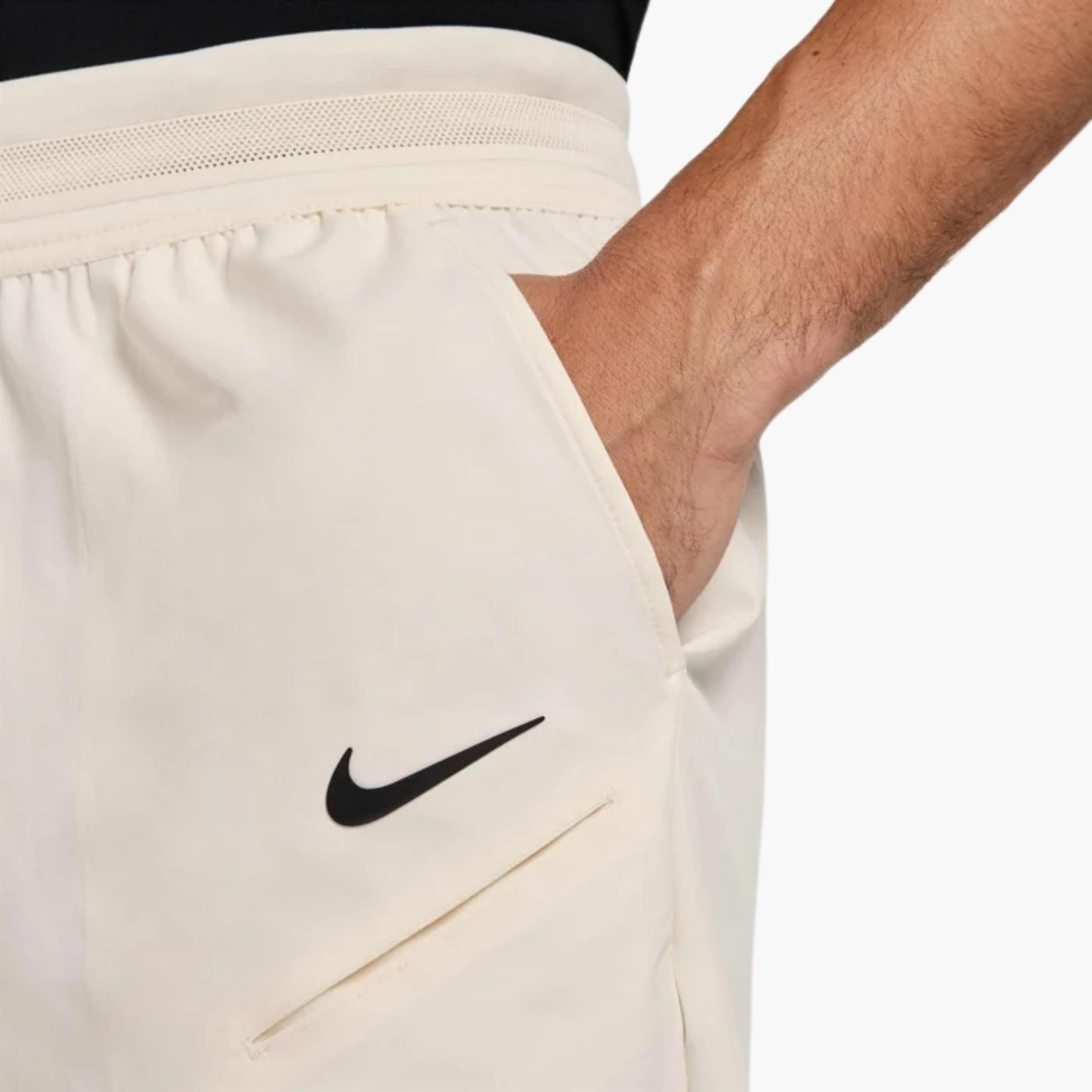 NikeCourt Slam Dri-FIT Erkek Tenis Şortu - Krem
