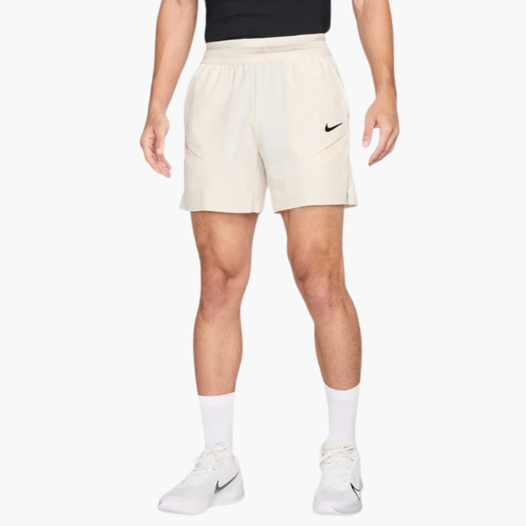 NikeCourt Slam Dri-FIT Erkek Tenis Şortu - Krem
