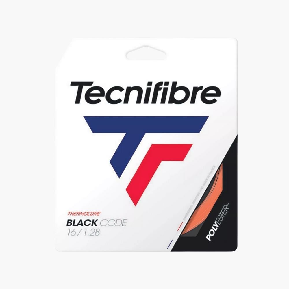 Tecnifibre Black Code 16/1.28 Tekli Kordaj - Ateş Kırmızı