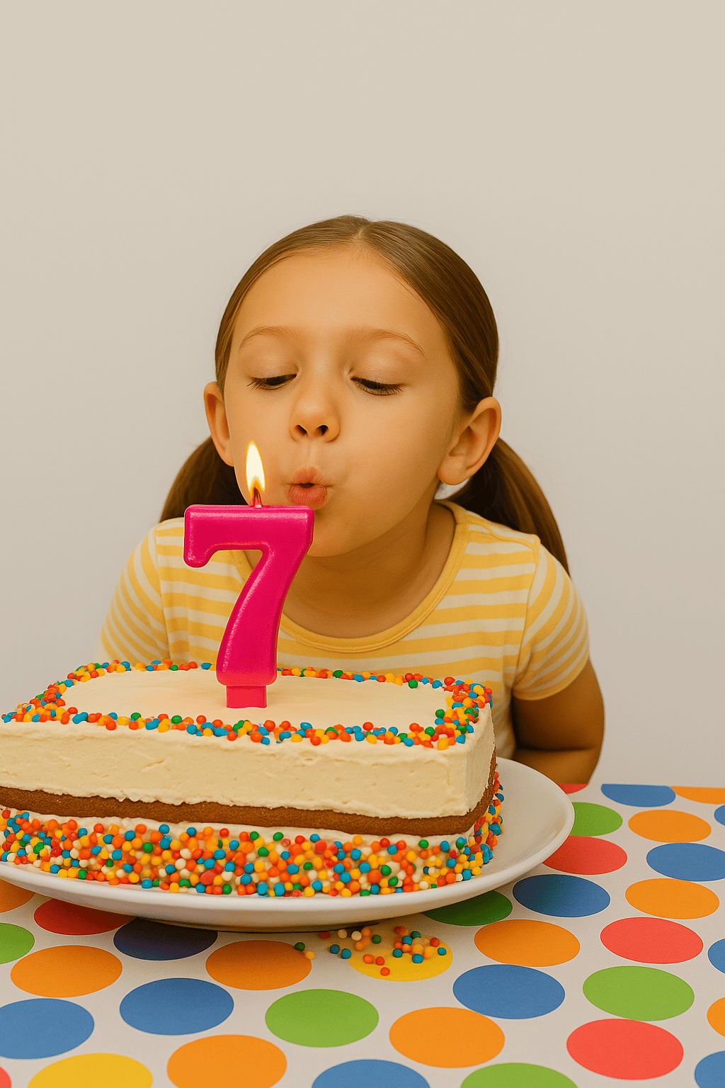  Mum Fuşya Pembe ışıltılı 7 Yaş mumu Koyu Pembe 8cm büyük doğum günü mumu  