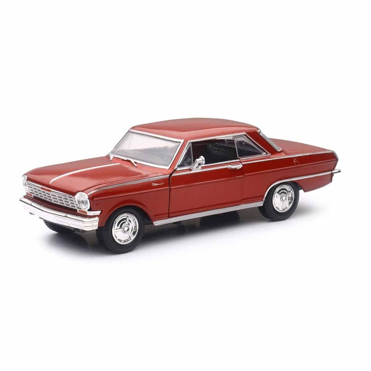 1:25 Muscle Model Araba - 1964 Chevy Nova Ss – Bordo