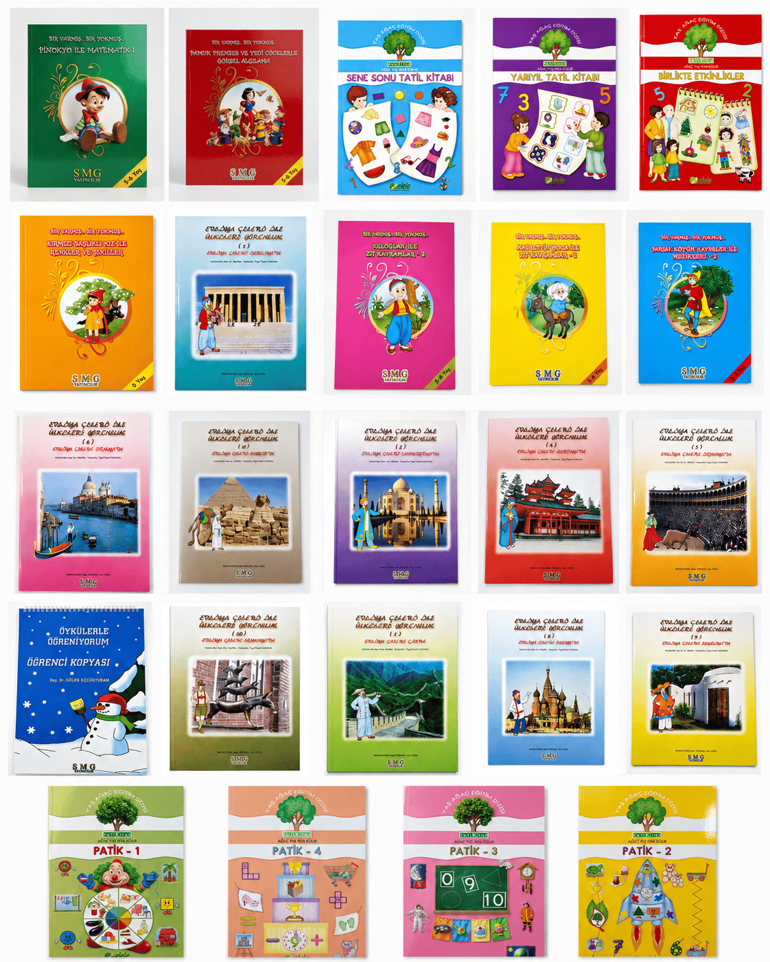 24 lü Tatil Seti Etkinlik-kavram-Boyama-Dikkat-matematik 4-7 yaş + Frozen maske boyama stickers