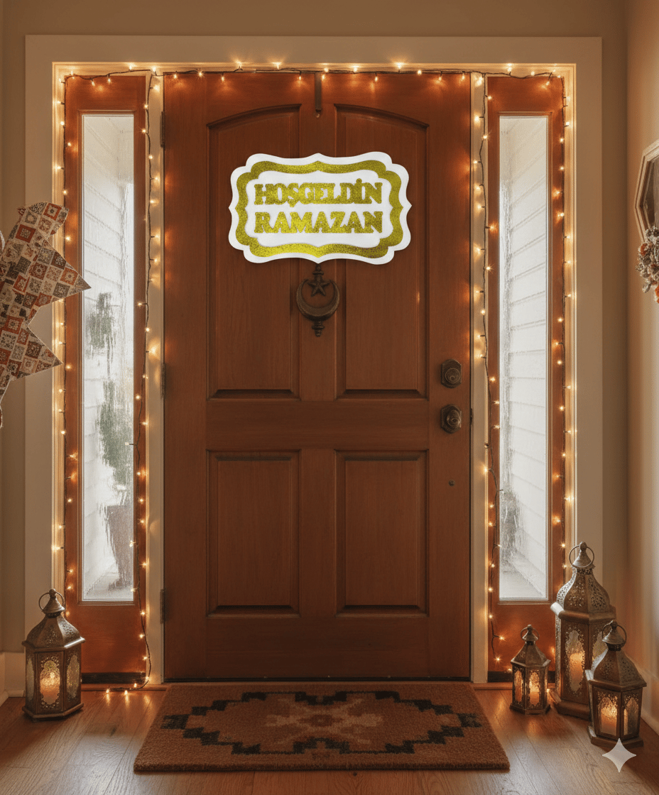 30 x 47 cm Strafor Hoşgeldin Ramazan Duvar ve Dekor Süsü