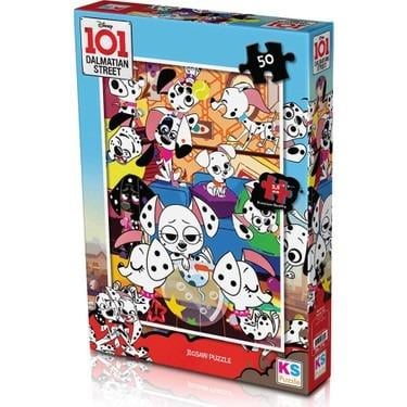 50 Parça 101 Dalmatian Puzzle - Çocuklar İçin Eğitici Yapboz