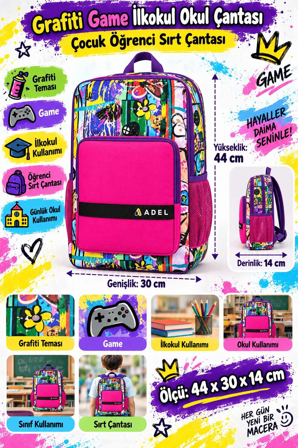 Adel Game Sırt Çantası Game 9 2177000049