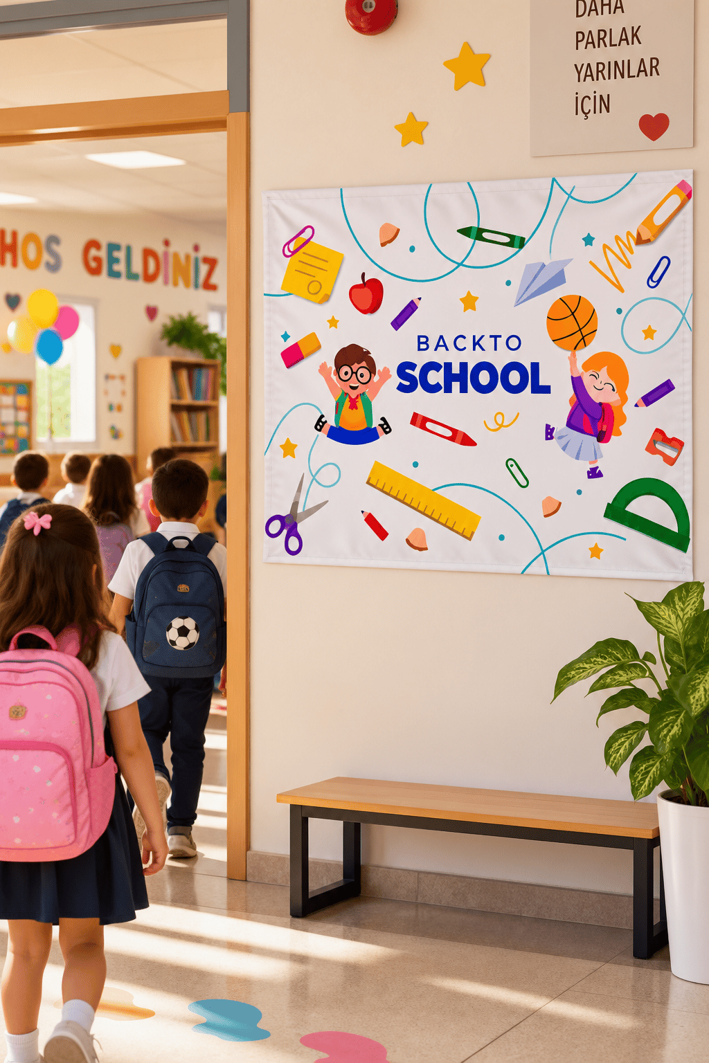 Afiş branda Back To School Afişi 70*100 cm