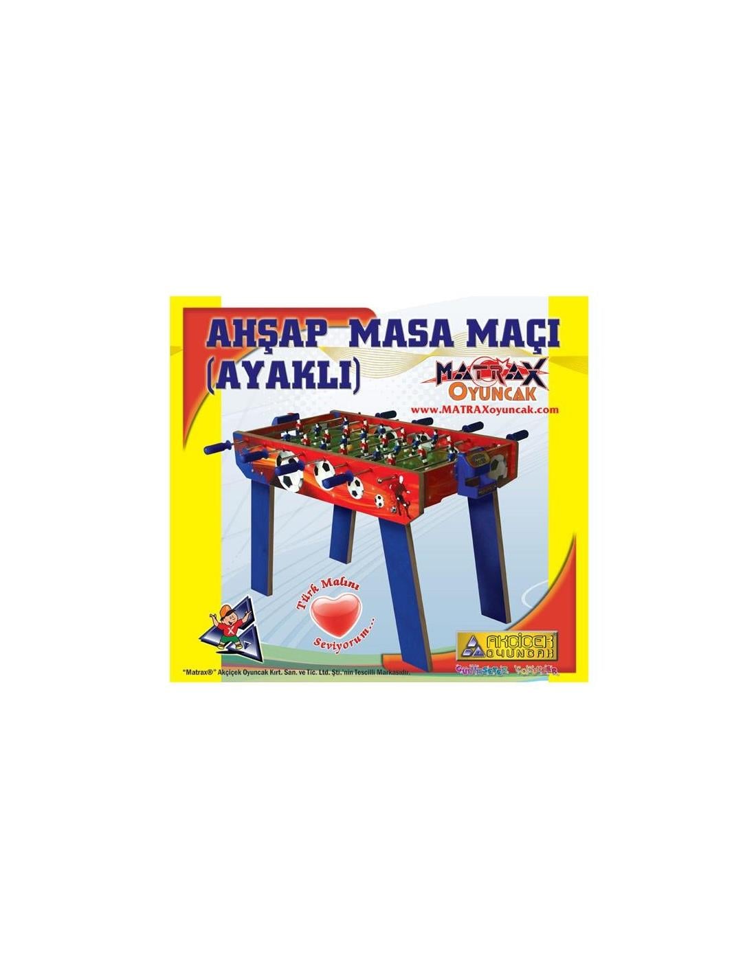 Akçiçek Ahşap masa maçı ayaklı langırt
