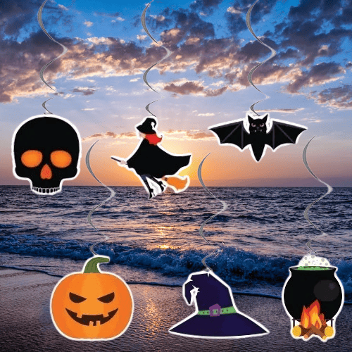 Asmalı Sarkıt süsü Halloween 6 lı Helezon