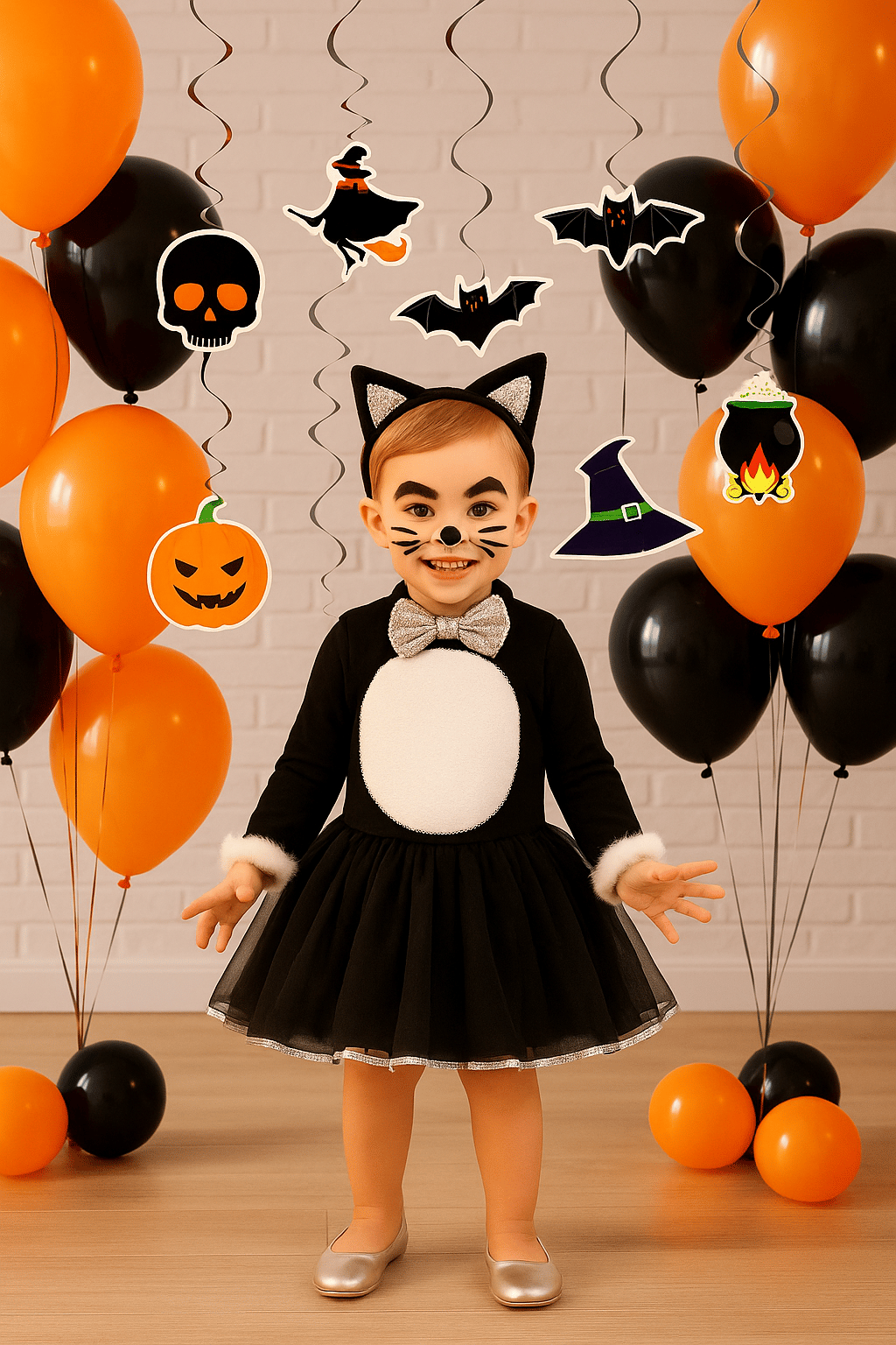 Asmalı Sarkıt süsü Halloween 6 lı Helezon