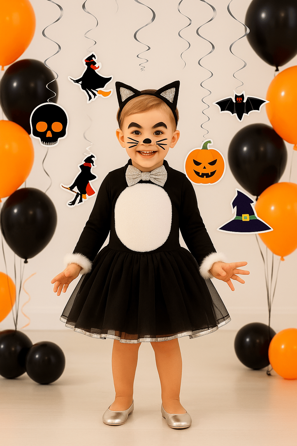 Asmalı Sarkıt süsü Halloween 6 lı Helezon