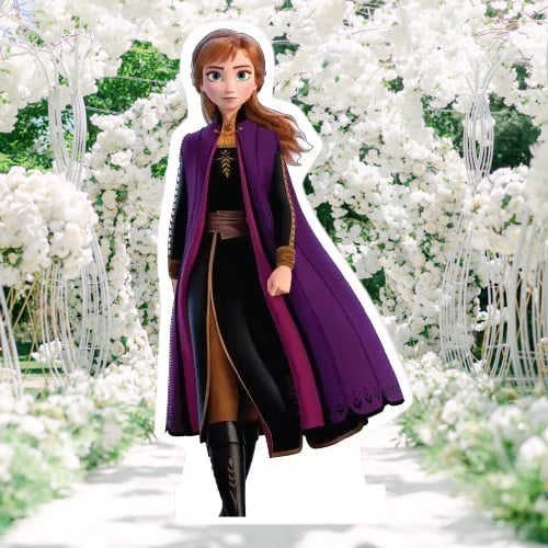 Ayaklı pano Anna Karekterli Ayaklı Pano 50 cm (frozen) Masa üstü Doğum Günü Süsü