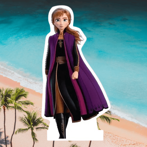 Ayaklı pano Anna Karekterli Ayaklı Pano 50 cm (frozen) Masa üstü Doğum Günü Süsü