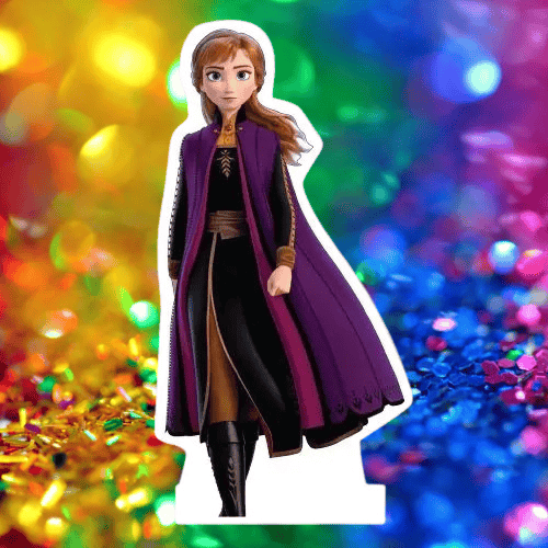 Ayaklı pano Anna Karekterli Ayaklı Pano 50 cm (frozen) Masa üstü Doğum Günü Süsü