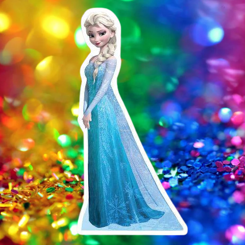 Ayaklı pano Elsa Ayaklı Pano 50 cm (frozen) Doğum Günü Masa Dekoru