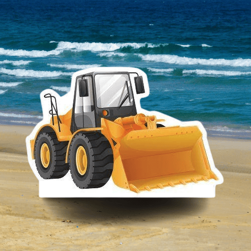 Ayaklı pano İNŞAAT Temalı Kepçe 38x28cm Doğum Günü Masa Dekoru Oda Aksesuarı