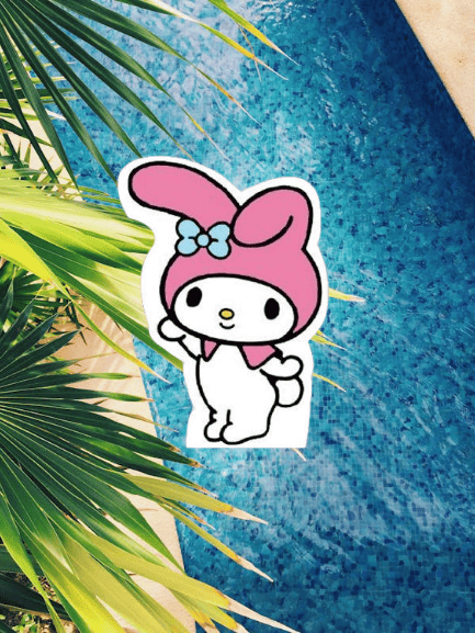 Ayaklı pano Kuromi My Melody Ayaklı Pano 32cm Doğum Günü Masa Dekoru Oda süsü