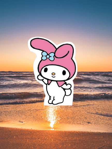Ayaklı pano Kuromi My Melody Ayaklı Pano 32cm Doğum Günü Masa Dekoru Oda süsü