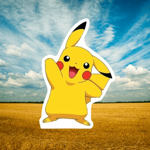 Ayaklı pano POKEMON  Pikachu 34x23 cm Doğum Günü Masa Aksesuarı
