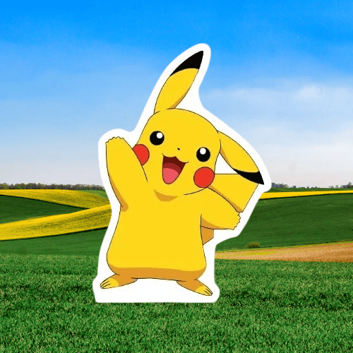 Ayaklı pano POKEMON  Pikachu 34x23 cm Doğum Günü Masa Aksesuarı