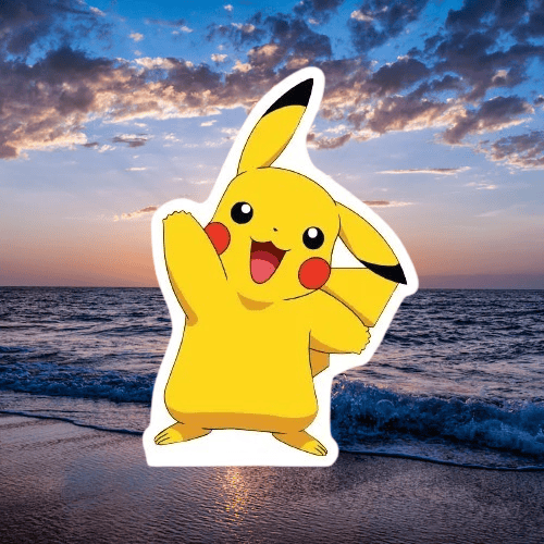 Ayaklı pano POKEMON  Pikachu 34x23 cm Doğum Günü Masa Aksesuarı
