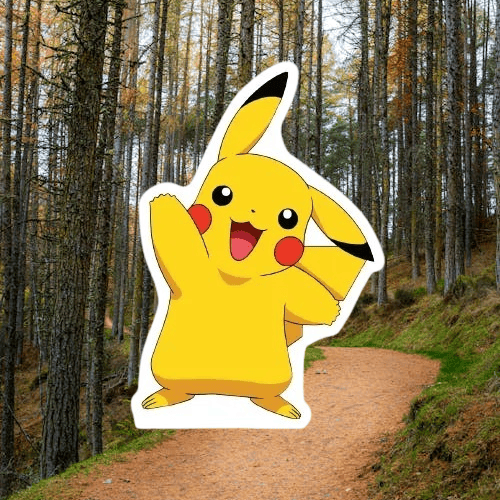 Ayaklı pano POKEMON  Pikachu 34x23 cm Doğum Günü Masa Aksesuarı