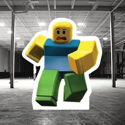 Ayaklı Pano Roblox Noob Temalı 33x29 cm Doğum Günü Masa Dekoru Çocuk Odası Süsü