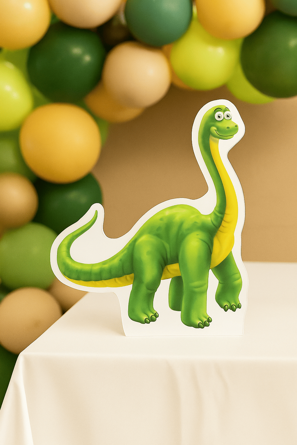 Ayaklı pano Sevimli Dino Temalı 36x28cm Doğum Günü Masa Dekoru Çocuk Odası Süsü 