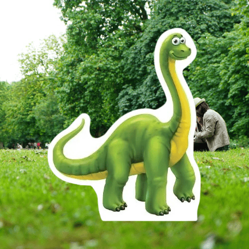 Ayaklı pano Sevimli Dino Temalı 36x28cm Doğum Günü Masa Dekoru Çocuk Odası Süsü 