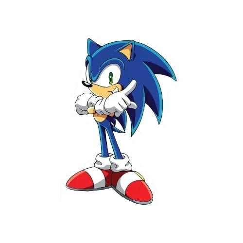 Ayaklı pano Sonic Boom 33X24 cm Mavi Kirpi Doğum Günü Masa Dekoru Çocuk Odası Süsü