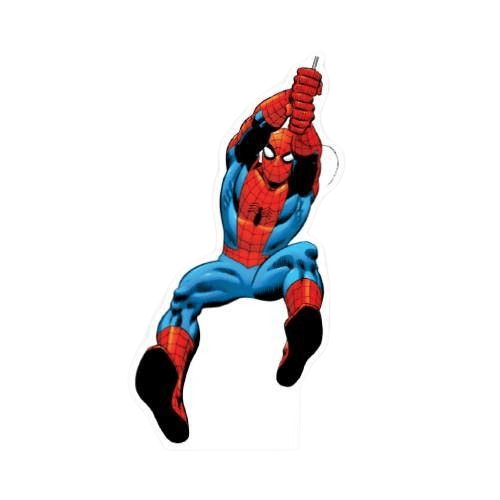 Ayaklı pano Spider Örümcek Adam 34x18 cm Ağla Uçan Örümcek Adam Doğum Günü Masa Dekoru Çocuk Odası Süsü