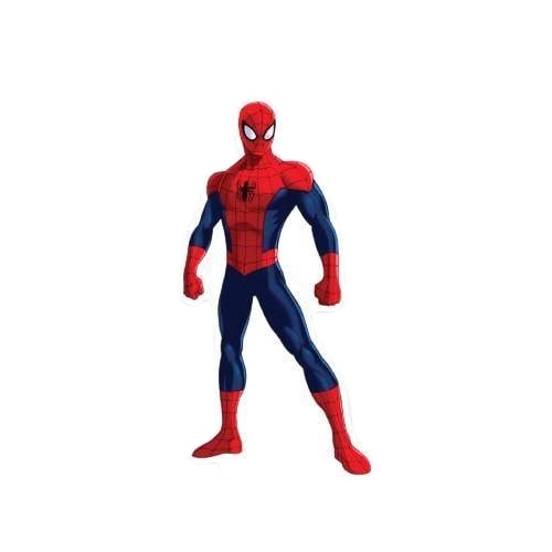 Ayaklı pano Spider Örümcek Adam 34x18 cm Ayakta Duran Örümcek Adam Doğum Günü Masa Dekoru Çocuk Odası Süsü