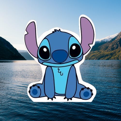 Ayaklı pano Stitch Temalı 34 cm Lilo Stitch Doğum Günü Masa Dekoru- Çocuk odası Süsü