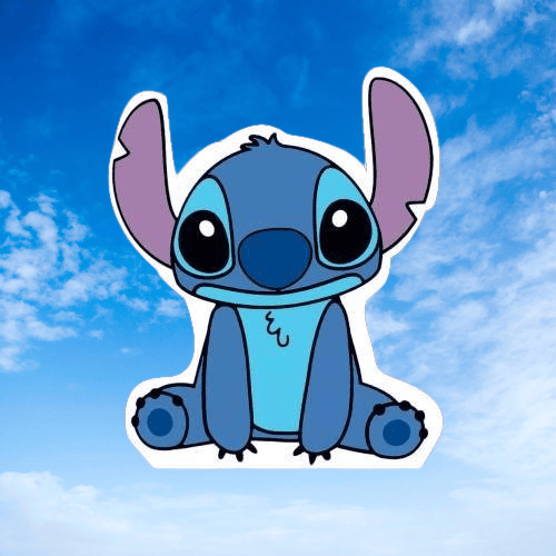 Ayaklı pano Stitch Temalı 34 cm Lilo Stitch Doğum Günü Masa Dekoru- Çocuk odası Süsü