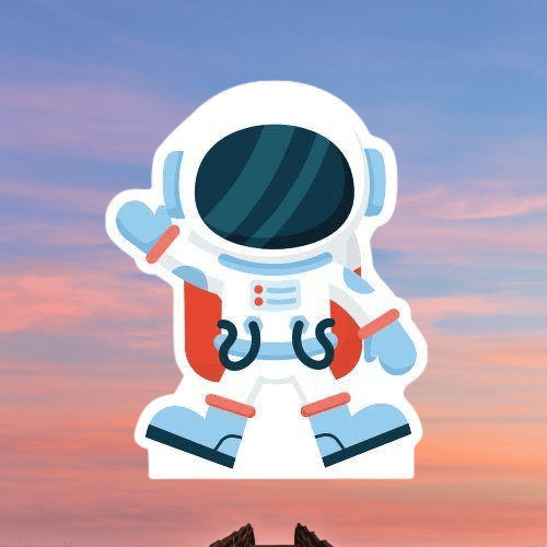 Ayaklı pano Uzay Temalı Astronot 34x28 cm Doğum Günü Aksesuarı