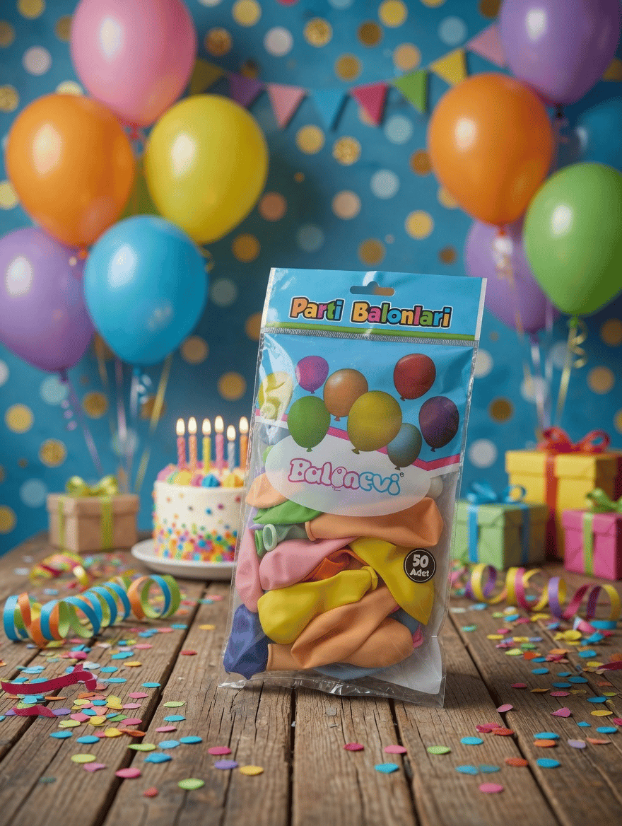 Balon 12 inç 50 LU balon seti