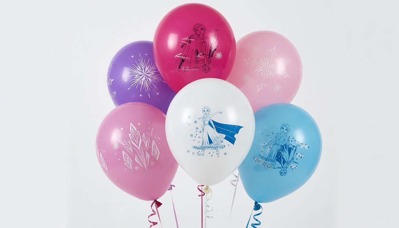 Balon 12 inç Frozen baskılı 6lı balon seti
