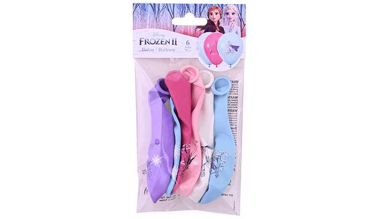 Balon 12 inç Frozen baskılı 6lı balon seti