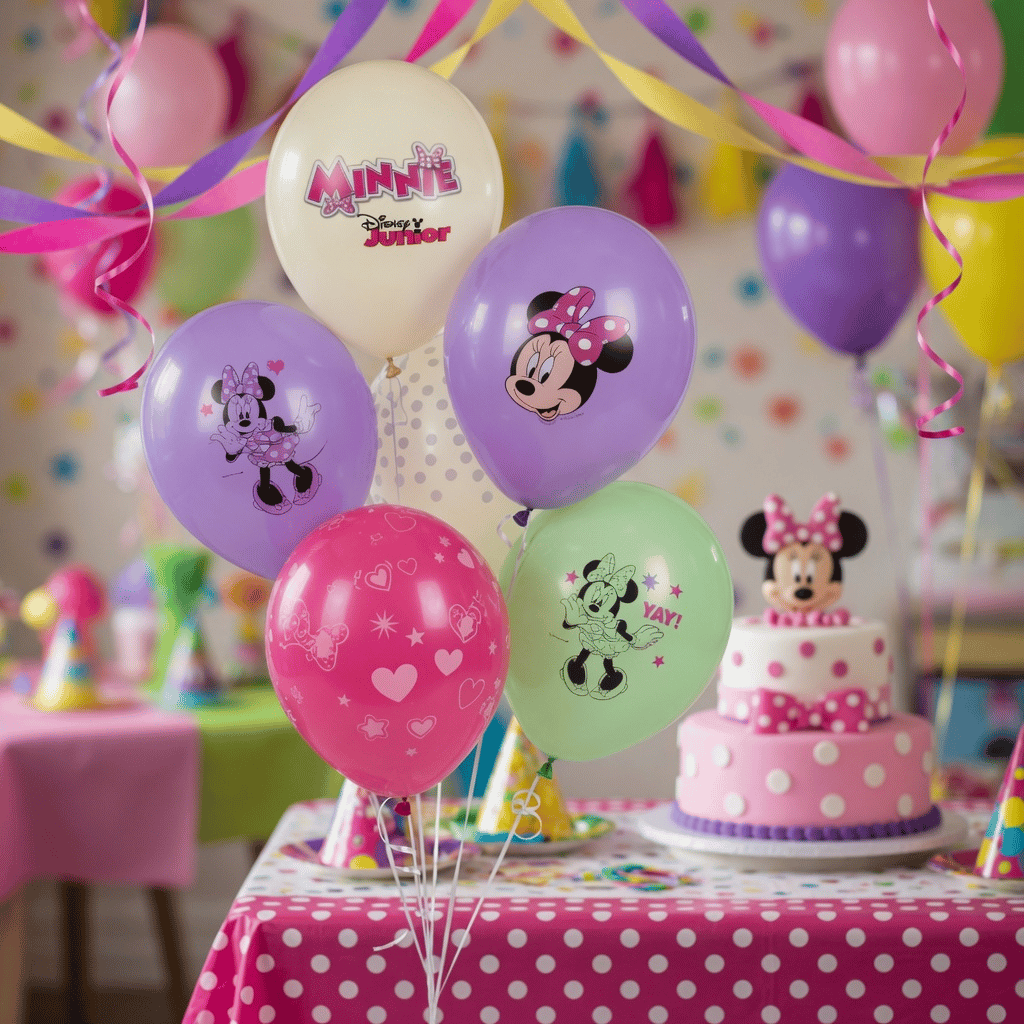 Balon 12 inç MİNNİE baskılı 6lı balon seti