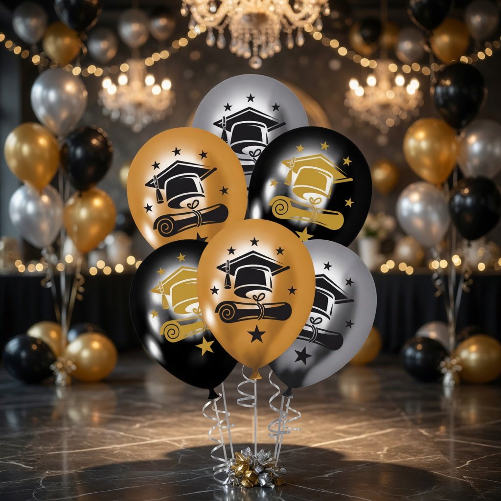 Balon Baskılı MEZUNİYET 5 Lİ PAKET
