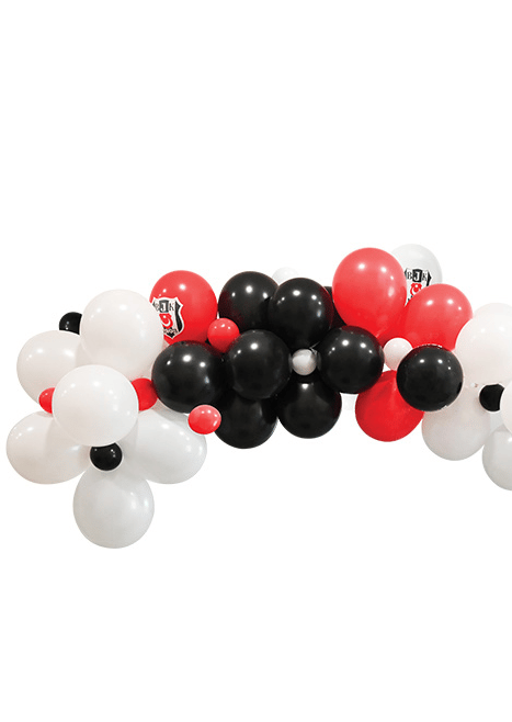 Balon Dekorasyon Seti Beşiktaş Temalı 72 Parça
