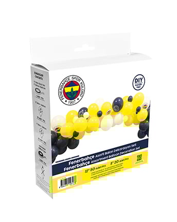 Balon Dekorasyon Seti Fenerbahçe Temalı 72 Parça