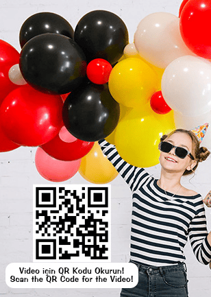 Balon Dekorasyon Seti Galatasaray Temalı 72 Parça