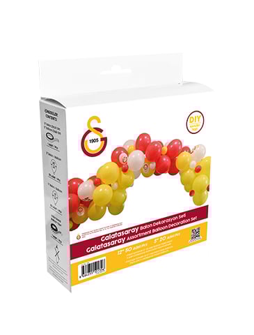 Balon Dekorasyon Seti Galatasaray Temalı 72 Parça