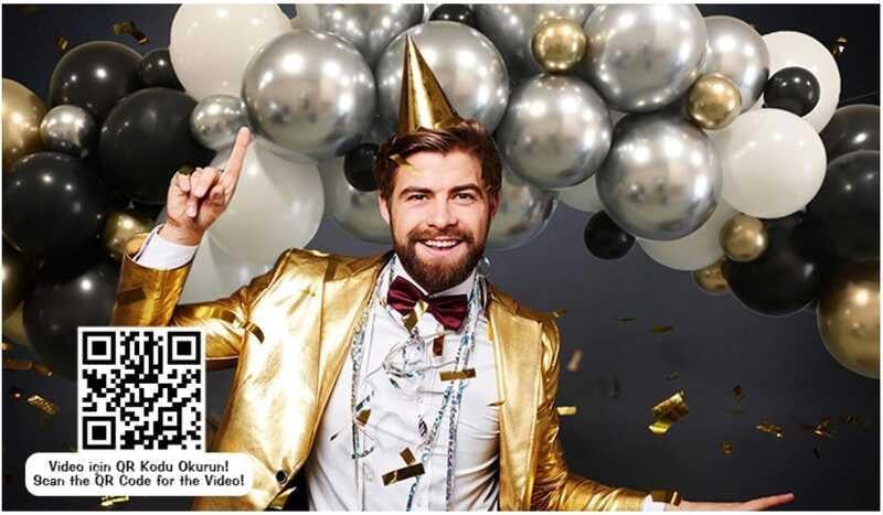 Balon Dekorasyon seti PREMİUM 70 adet balon + balon zinciri + balon yapıştırıcısı