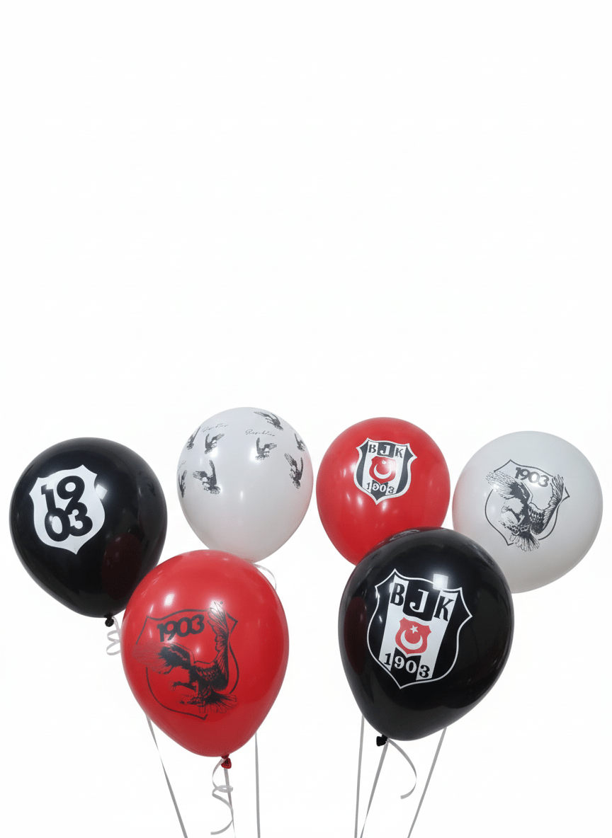 Balon Seti Beşiktaş lisanslı 12inç 6li paket