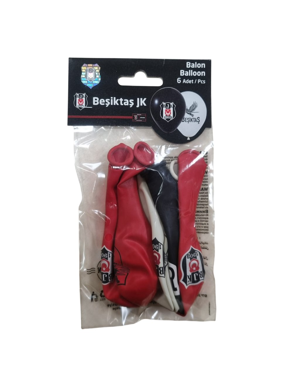 Balon Seti Beşiktaş lisanslı 12inç 6li paket