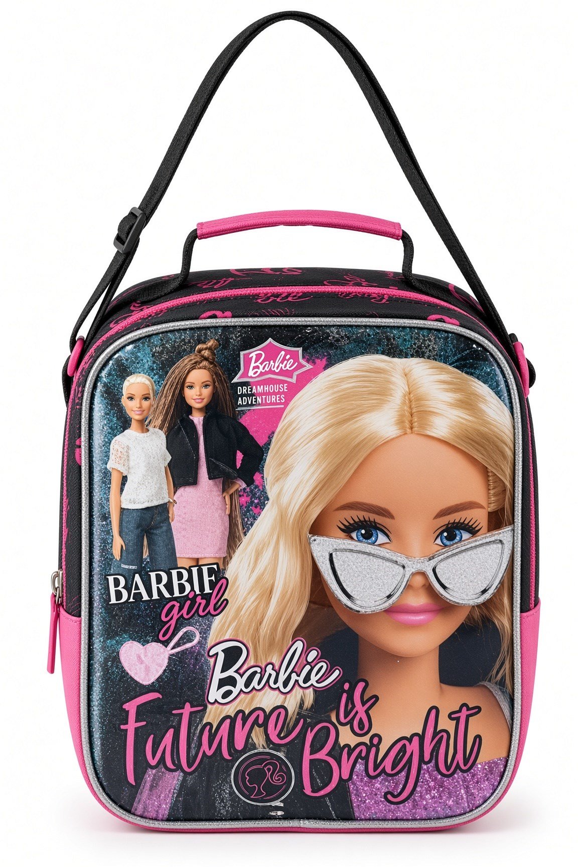 Barbie Beslenme Çantası Çocuk Öğrenci Okul Yemek Çantası Günlük Okul Kullanımı 25x20x10 cm